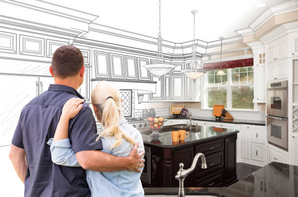 Custom kitchen cabinets installed in a Haymarket home